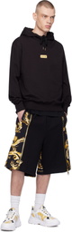 Versace Jeans Couture Black Logo Regular-Fit Hoodie