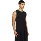 Dries Van Noten Black Cotton Tank Top