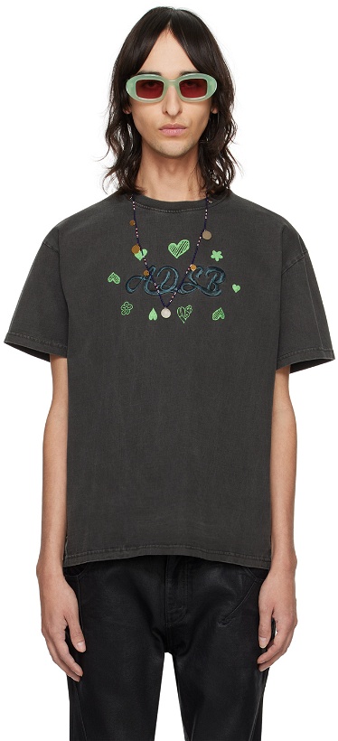 Photo: Andersson Bell Gray Hearts Card T-Shirt