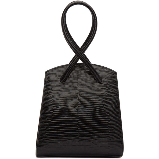 Little Liffner Black Snake Twisted Wristlet Bag Little Liffner