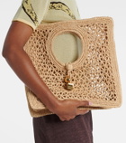 Jacquemus Spiaggia Small raffia tote bag
