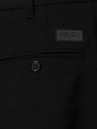 KENZO PARIS Pleated Tailored Wool Pants