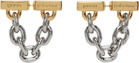 Rabanne Gold & Silver XL Chain Link Earrings