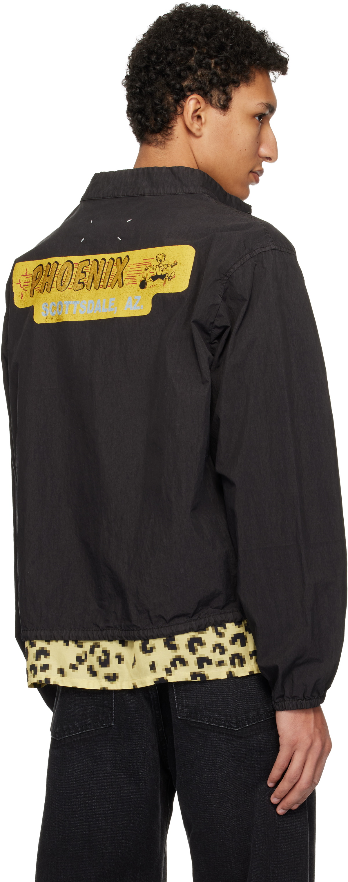 Maison Margiela Black Vintage-Style Sportswear Jacket