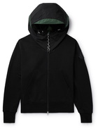 MONCLER - Oversized Cotton and Nylon Hoodie - Black - L