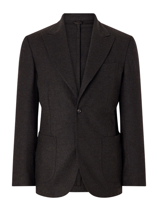 Photo: De Petrillo - Faro Wool and Cashmere-Blend Blazer - Blue