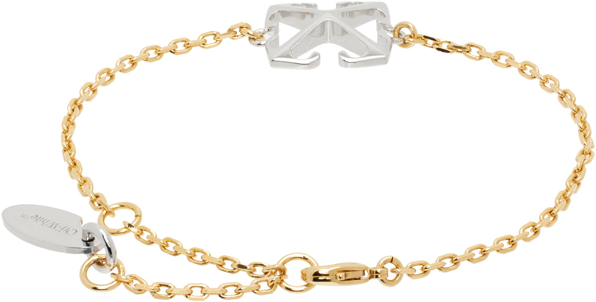 Off-White Gold & Silver Arrow Bracelet