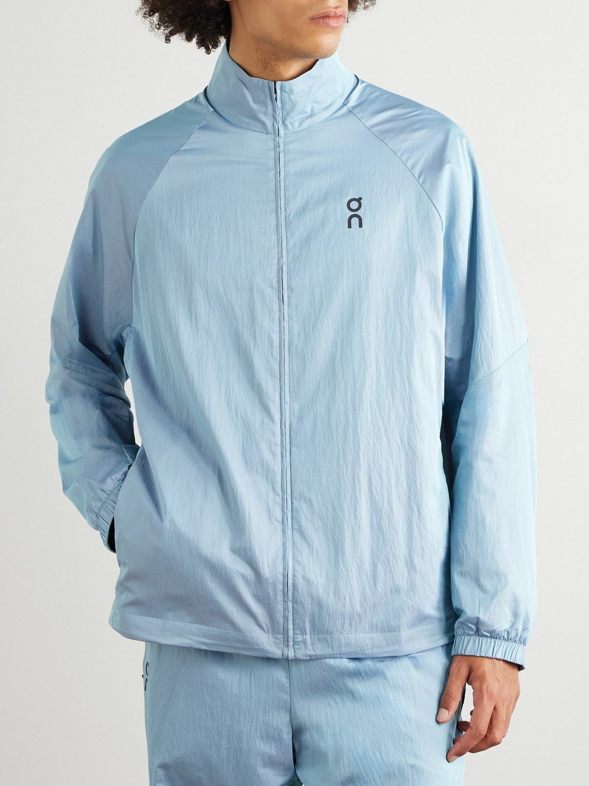 Tennis Racket Jacket ON - Court Shell Tennis Jacket - Blue On