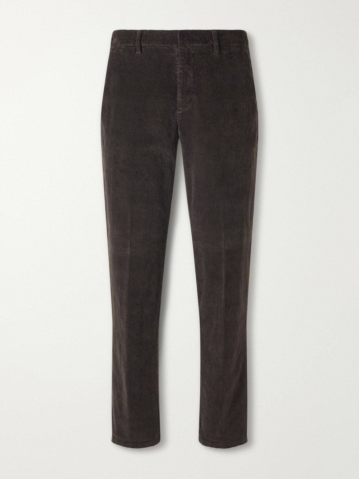 Altea - Dumbo Straight-Leg Stretch-Cotton Corduroy Trousers - Brown