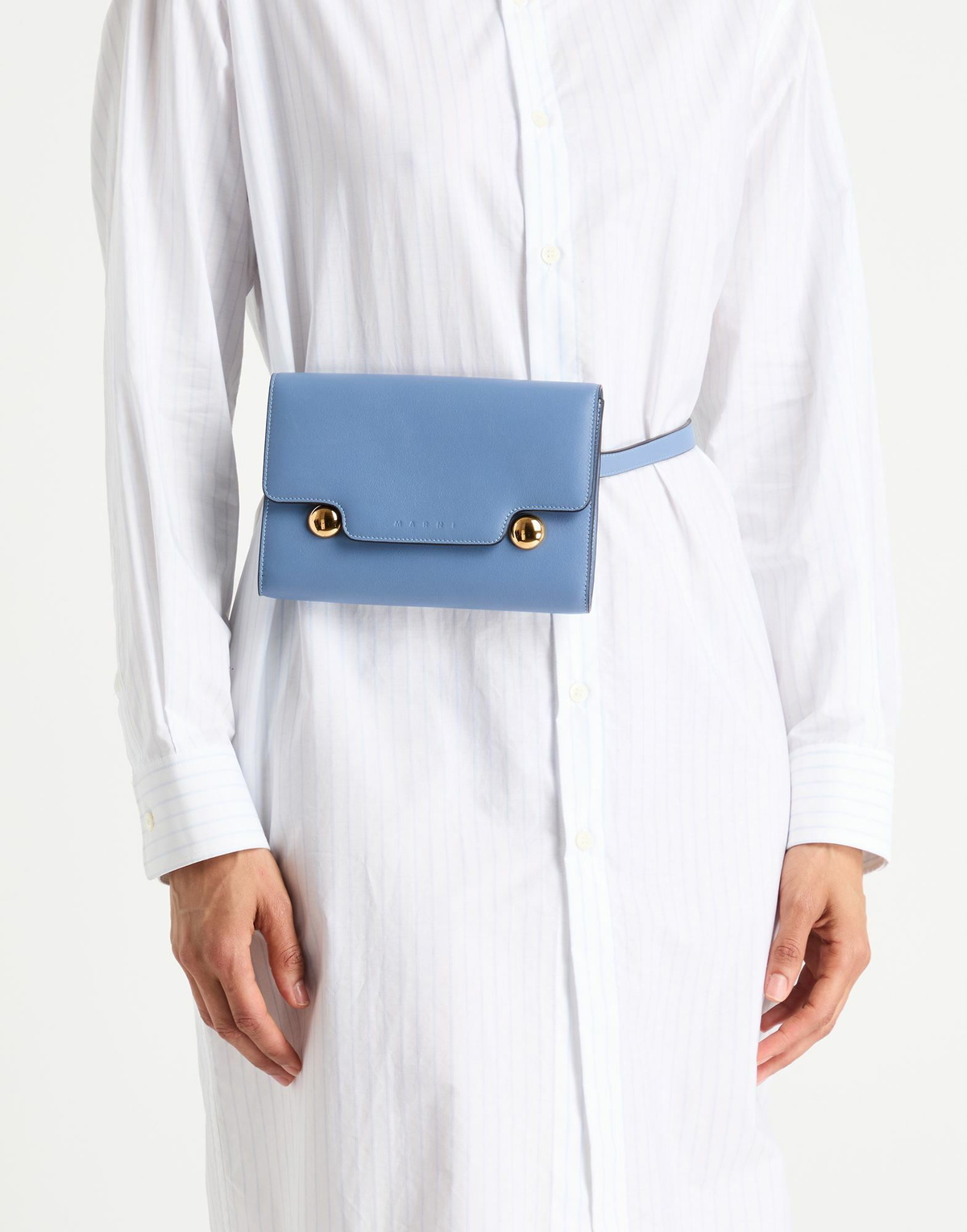 Marni Womens Belt bag Slate in Blue