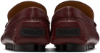 Versace Burgundy 'La Medusa' Loafers