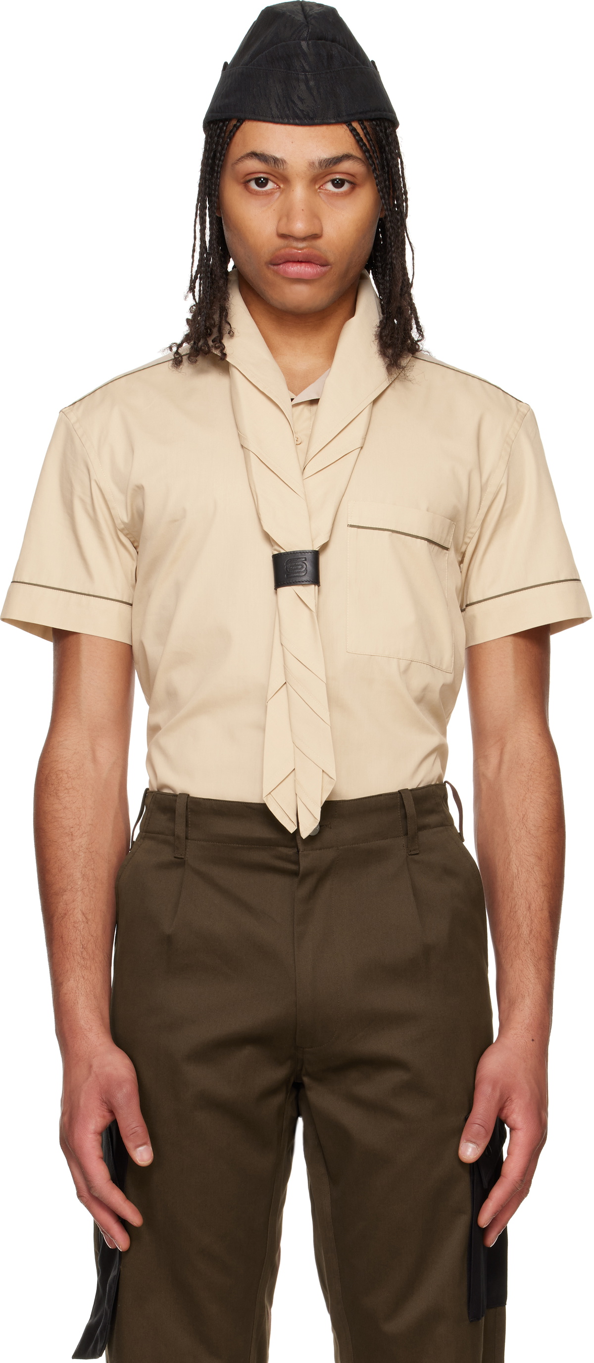Olly Shinder Beige Ceremony Shirt