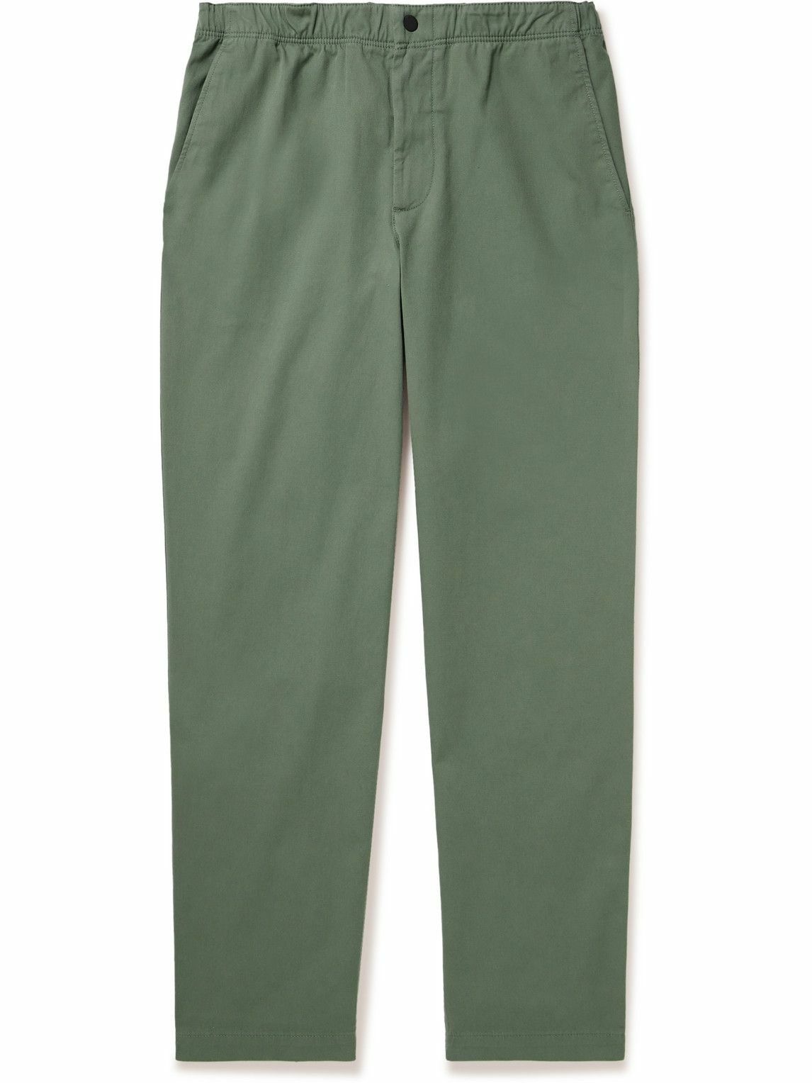 Photo: Norse Projects - Ezra Straight-Leg Stretch-Cotton Twill Trousers - Green