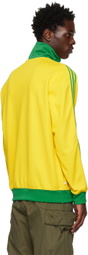 adidas Originals Yellow & Green Beckenbauer Track Jacket