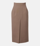 Mugler High-rise pencil skirt