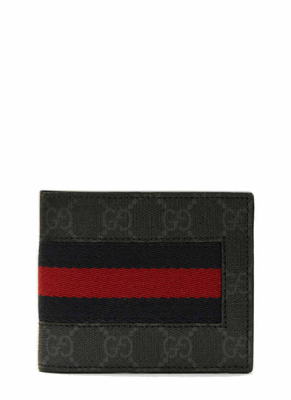 Photo: GG Supreme Bi-Fold Wallet in Black