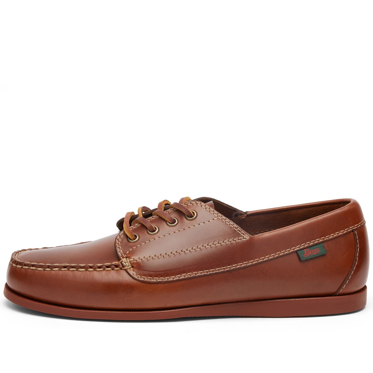 Bass Weejuns Men's Camp Moc Jackman Pull Up in Mid Brown Leather Bass ...