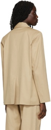 DEVEAUX NEW YORK Beige Talitha Blazer