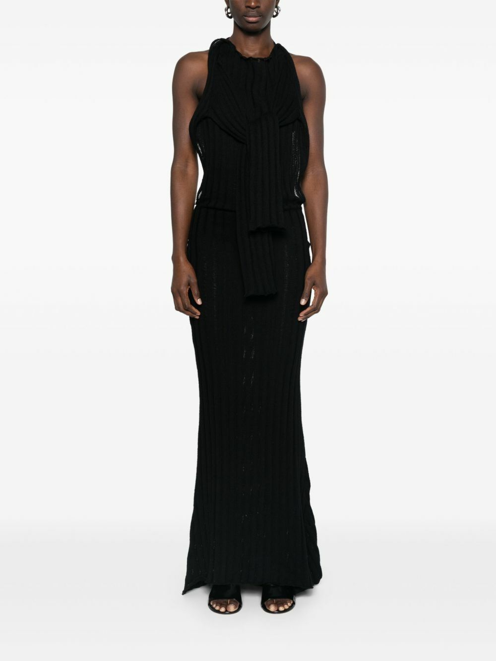 Jade Cropper Open-Back Knitted Maxi Dress