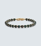 David Yurman Spiritual 18kt gold bracelet with bloodstones and diamonds
