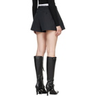 Alexander Wang Black High-Rise Logo Elastic Shorts