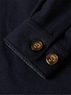 Portuguese Flannel - Wool-Tweed Overshirt - Blue