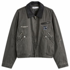 C2H4 Men's x mastermind JAPAN Mechanist Work Jacket in Volcanic Grey