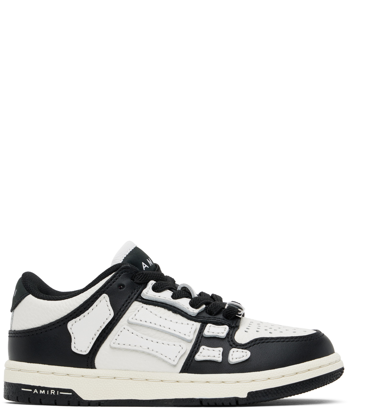 AMIRI Kids Black & White Skel-Top Low Sneakers Amiri display picture 1