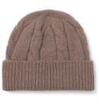 Anderson & Sheppard - Cable-Knit Wool Beanie - Neutrals
