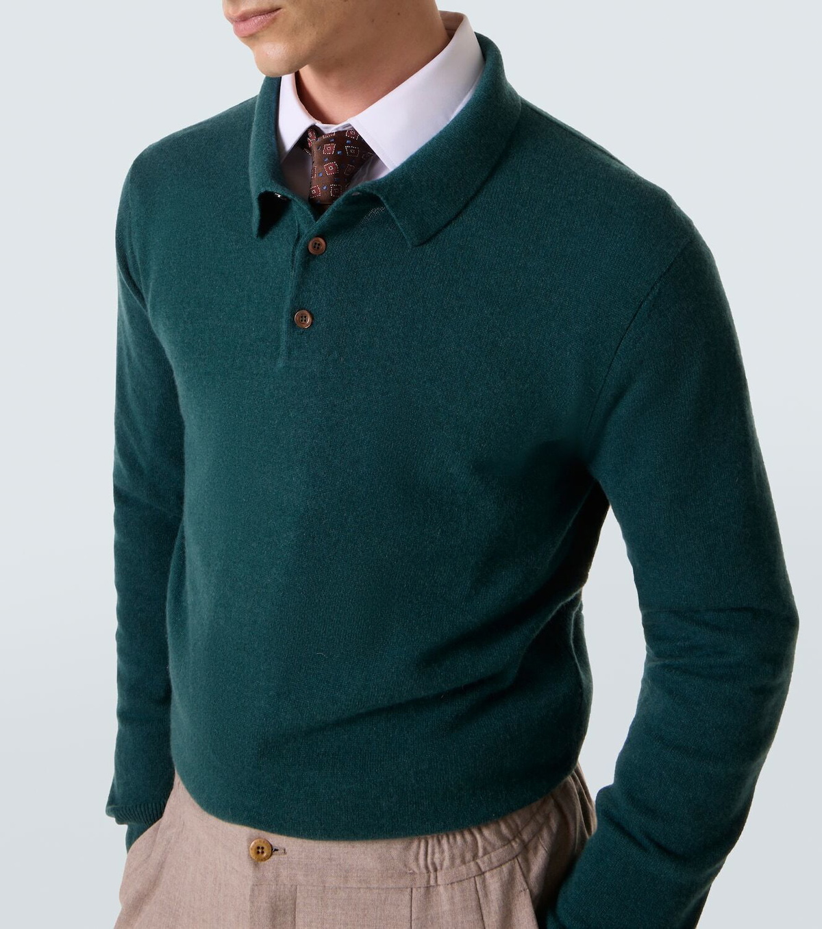 Rubinacci Cashmere polo sweater