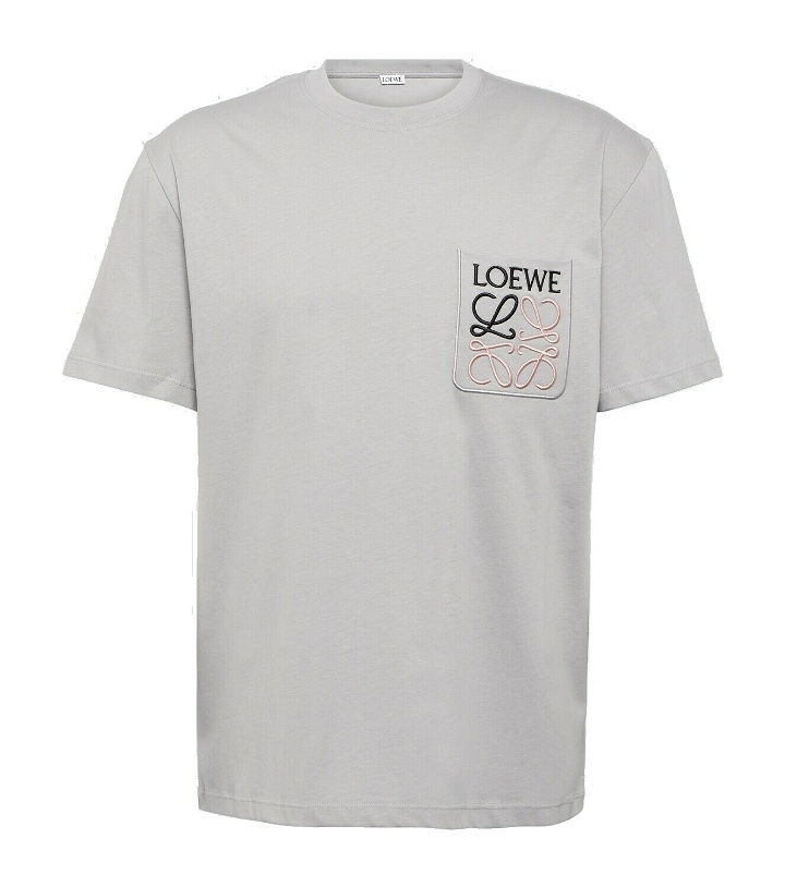 Photo: Loewe Logo-embroidered cotton T-shirt