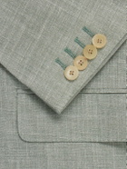 Thom Sweeney - Wool, Silk and Linen-Blend Blazer - Green