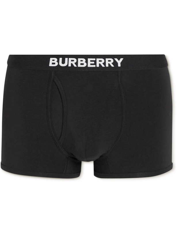 Photo: Burberry - Stretch-Cotton Jersey Boxer Briefs - Black