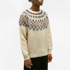 Howlin by Morrison Men's Howlin' Future Fantasy Fair Isle Crew Knit in Biscuit