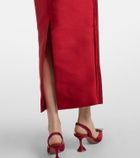 Solace London Mirla off-shoulder satin cocktail dress