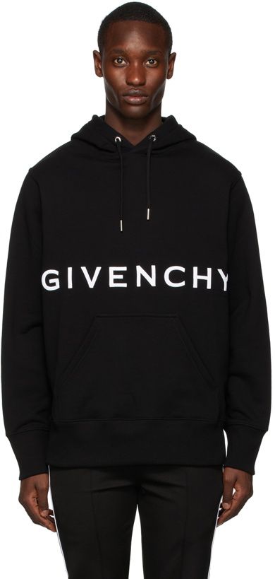 Photo: Givenchy Black 4G Embroidered Hoodie