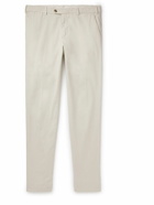 Lardini - Straight-Leg Stretch-Cotton Twill Trousers - Neutrals