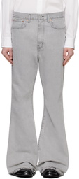 Junya Watanabe Gray Flared Jeans