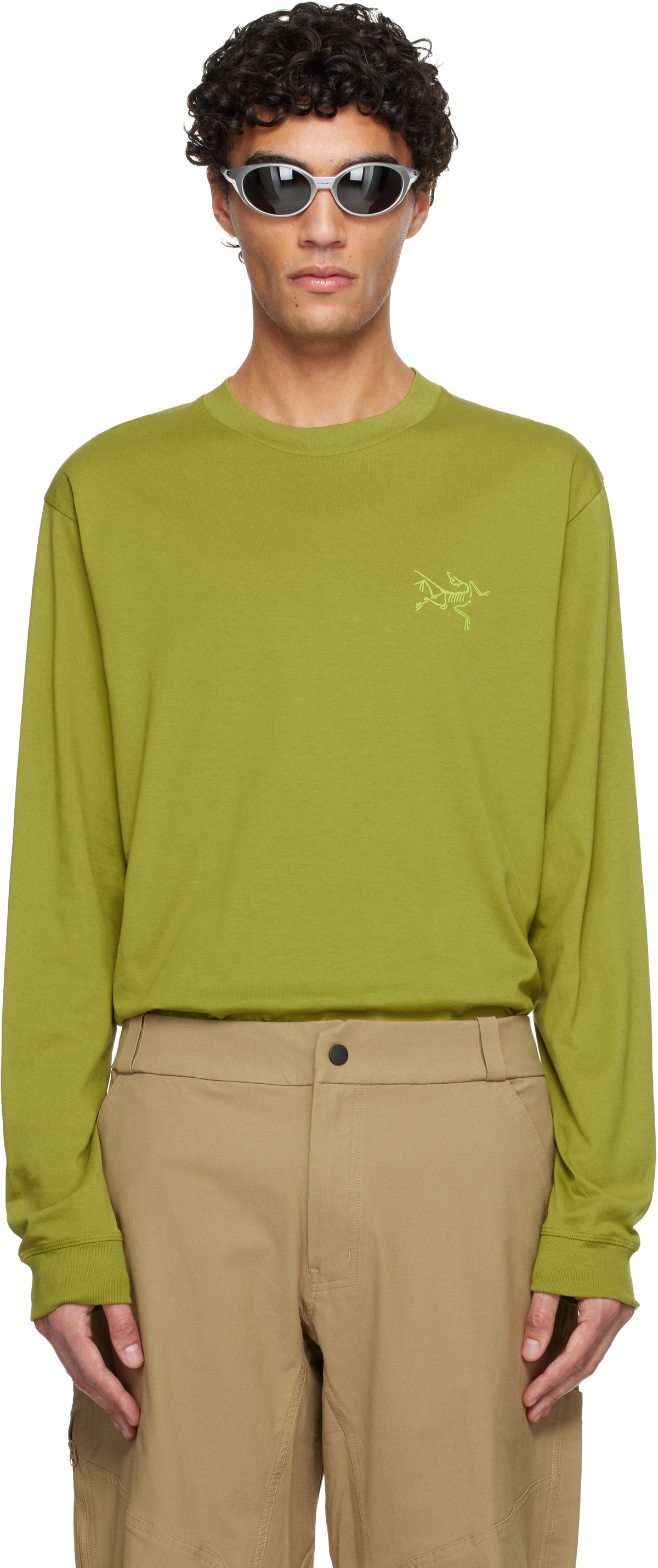 Arc'teryx Khaki Kragg SL Cotton LS T-shirt