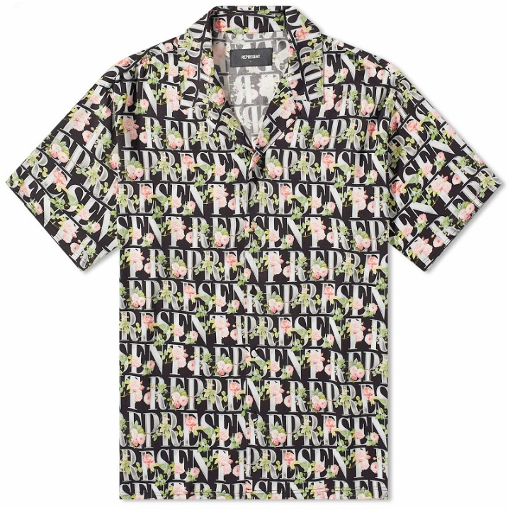 Photo: Represent Men's Floral Vacation Shirt in Black