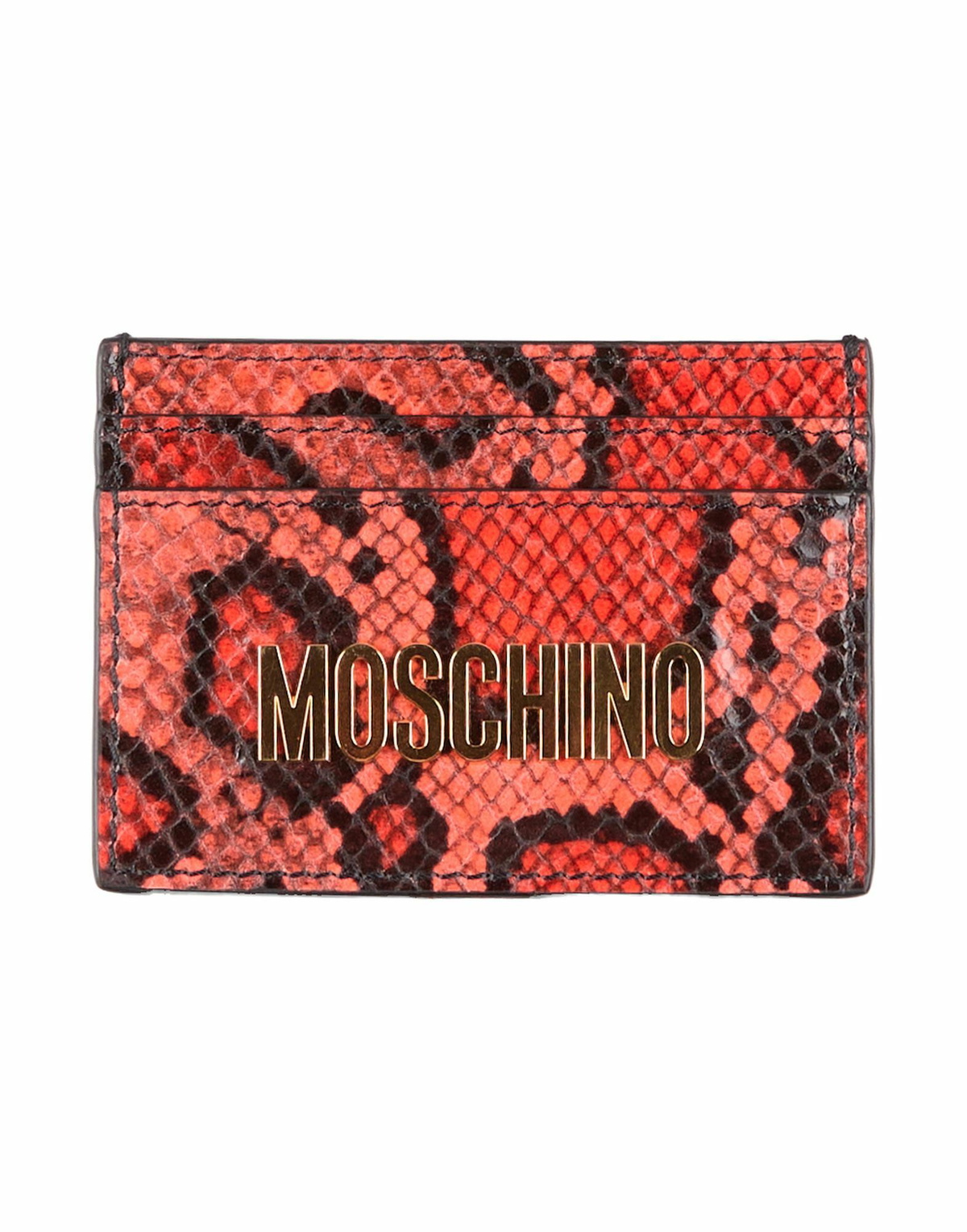 Moschino Womens Cardholder Rust