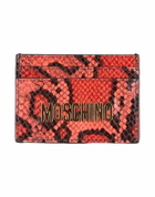 Moschino Womens Cardholder Rust