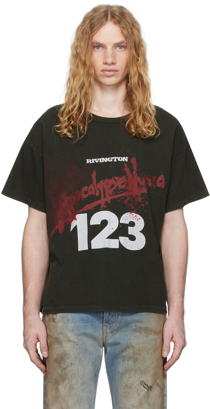【Rivington Roi Rebis】RRR123 Apocalypse Nunca Tシャツ RRR123 RIVINGTON ROI REBIS シャツ - Black | FWRD