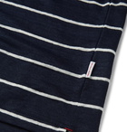 Orlebar Brown - Felix Striped Linen Polo Shirt - Navy