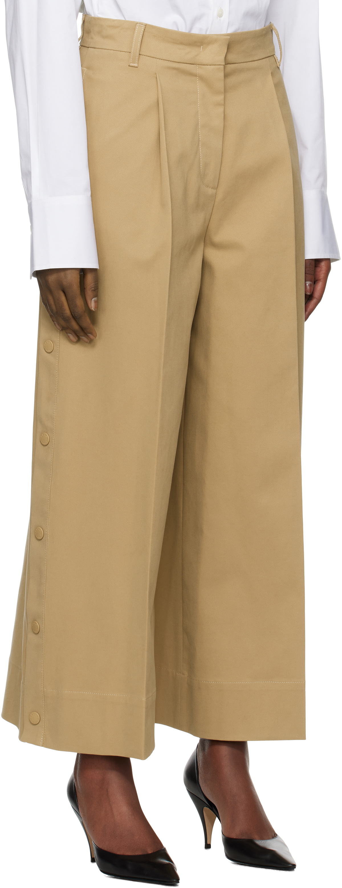 Weekend Max Mara Beige Caprile Trousers