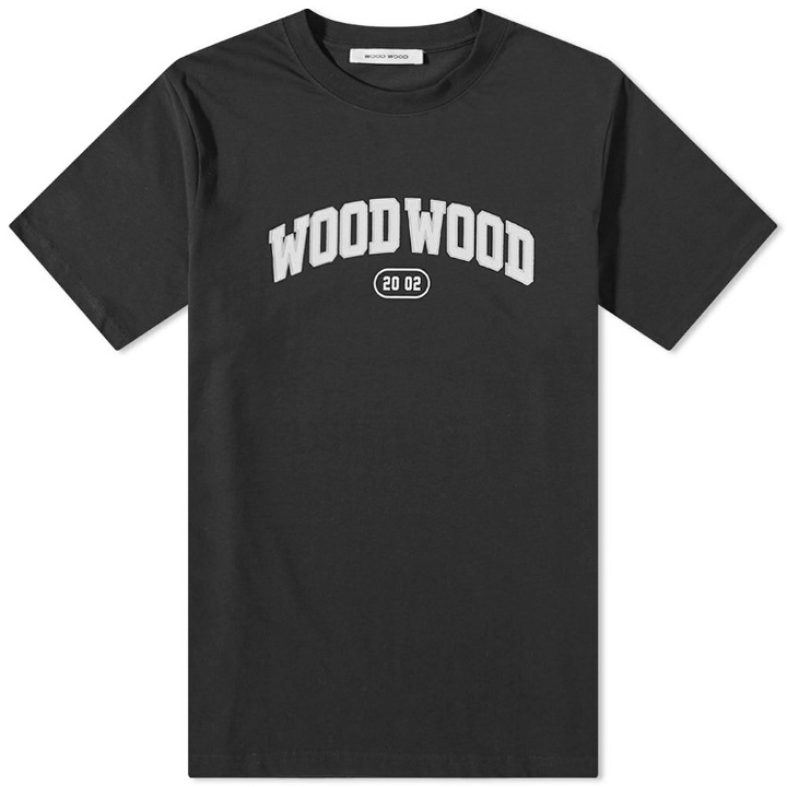 Photo: Wood Wood Men's Bobby Arch Logo T-Shirt in Black