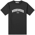 Wood Wood Men's Bobby Arch Logo T-Shirt in Black