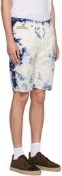 Massimo Alba Blue & White Kaleidoscope Shorts