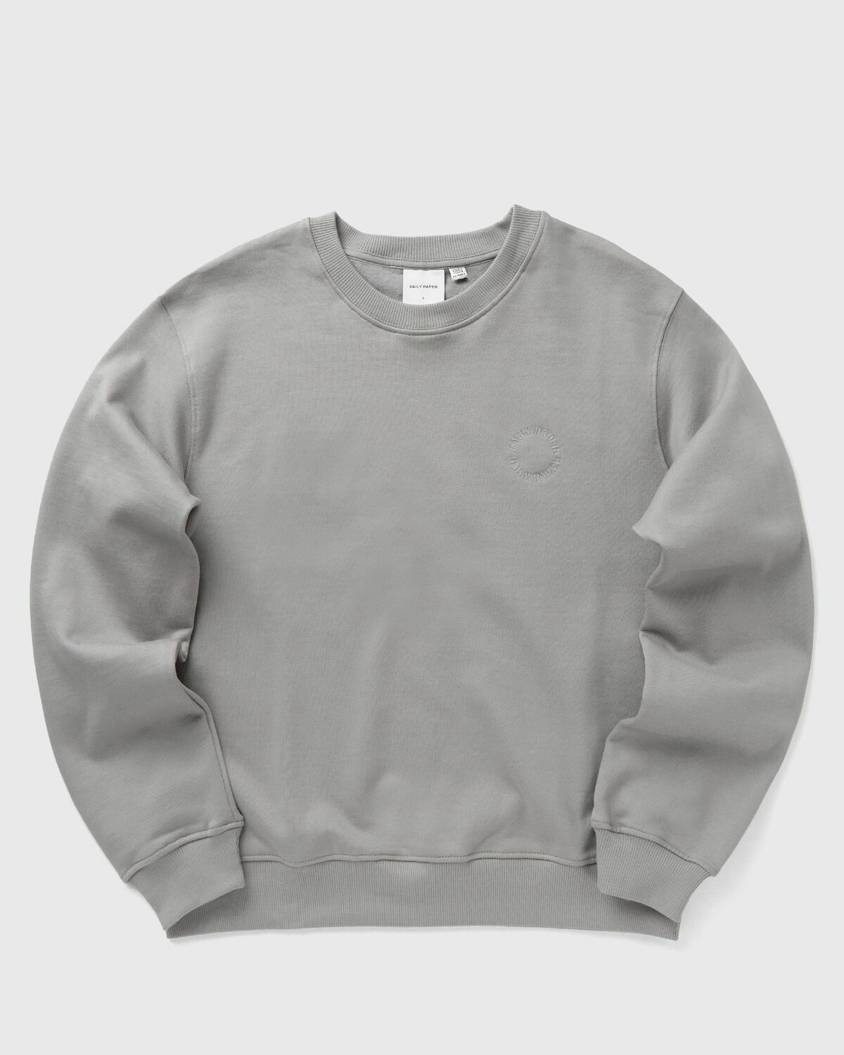 Daily Paper Orbit emb sweater Grey Mens Sweatshirt