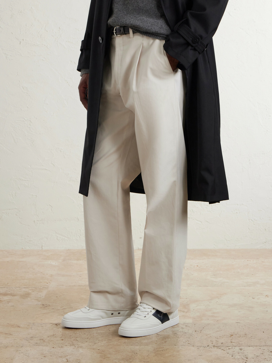 Christian Louboutin - Retero Leather Sneakers - White